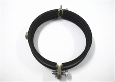 Μαύρος διασπασμένος σφιγκτήρας σωλήνων συστημάτων σωλήνων, Wideness 28mm σφιγκτήρας σωλήνων Hvac συνήθειας