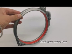 Χάλυβας 304 αμπαρωμένος τύπος 125mm ανοξείδωτοι συνδετήρες διοχέτευσης σφιγκτηρών σωλήνων με το λάστιχο