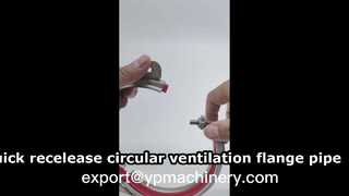 Σφιγκτήρας αγωγού δακτυλίου 304 από ανοξείδωτο χάλυβα Σφιγκτήρας σωλήνα εξαερισμού