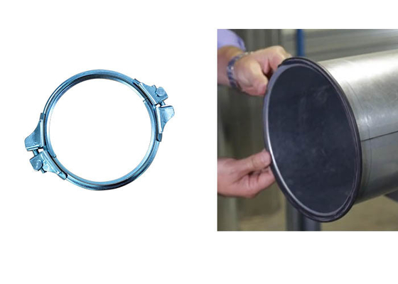 Γαλβανισμένος δακτύλιος έλξης Γρήγορης σύνδεσης Σφιγκτήρας έκχυσης σωλήνα βαρέων αγωγών 100 έως 450