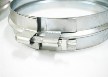 Καλυμμένο ψευδάργυρος δαχτυλίδι 600mm συνδετήρας σφιγκτηρών αγωγών χάλυβα