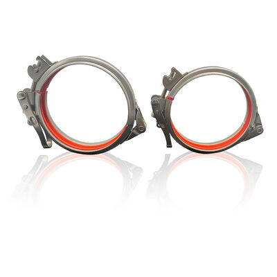 Γρήγορη απελευθέρωση Γρήγορη κλειδαριά σφραγίδας Μονουλικός δαχτυλίδι αγωγών 304 ατσάλινο κλιπ