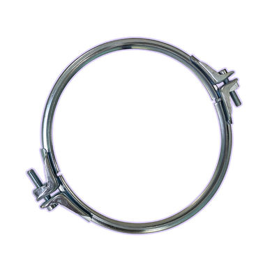 Σφιγκτήρες σωλήνων βαρέως τύπου με ρυθμιζόμενο πάχος φλάντζας και δομή δύο τεμαχίων για συστήματα συλλογής σκόνης σε SUS304