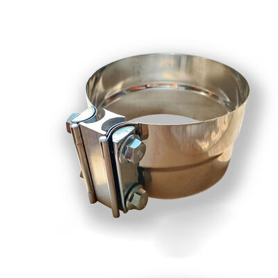 5 ίντσες 0,5 mm πάχος 304 ανοξείδωτο χάλυβα στρογγυλο μειώνοντας αγωγό καυσαερίων Κρατηγός Muffler Κρατηγός