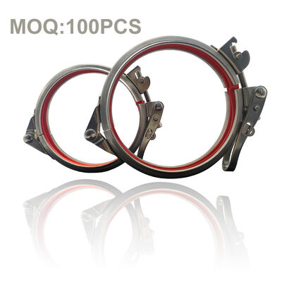 Σύνδεσμος σωλήνα ταχείας απελευθέρωσης Σύνδεσμος σωλήνα ταχείας κλειδαριάς Διάγωγος από ανοξείδωτο χάλυβα 304 Clips Leverlock Ring Clamp