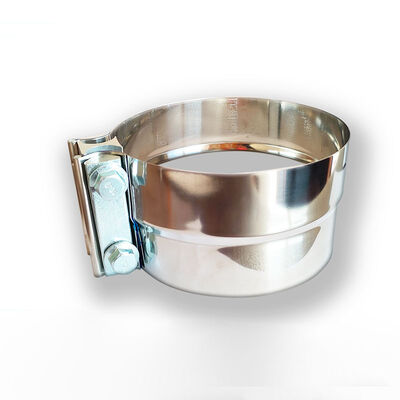 5 ίντσες 0,5 mm πάχος 304 ανοξείδωτο χάλυβα στρογγυλο μειώνοντας αγωγό καυσαερίων Κρατηγός Muffler Κρατηγός