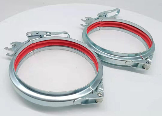 Διευθετήσιμη σφραγίδα 125MM μπουλονιών σύνδεσης σωλήνων φλαντζών γαλβανισμένοι σφιγκτήρες σωλήνων